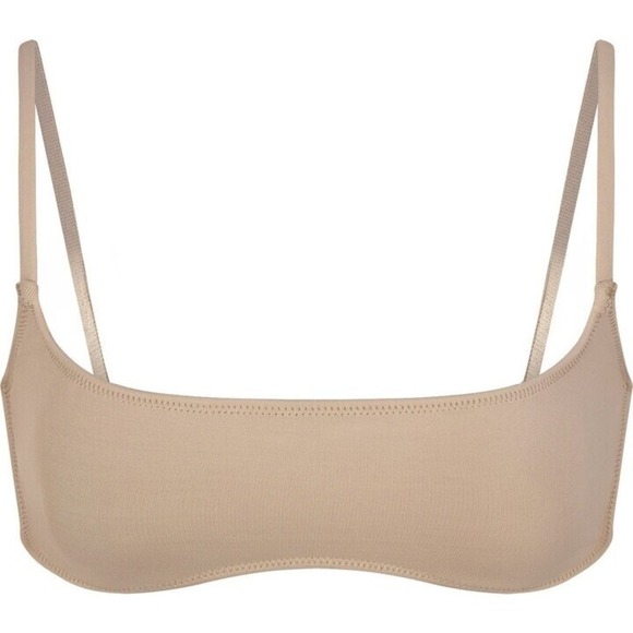 Skims Recycled Swim Micro Scoop Bikini Top Size Large in Desert BT-SCP-2785 NWT - Picture 1 of 5